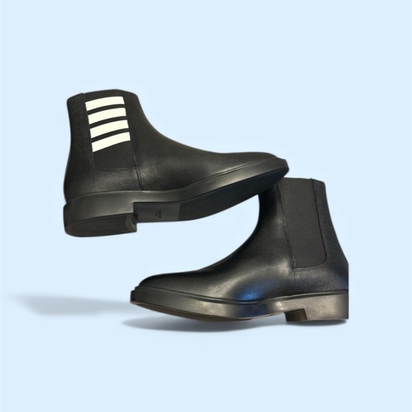 Thom Browne 4-Bar Grained Leather Chelsea Boots in Black Men’s Sz. EU-42/US-9​ - Picture 13 of 15